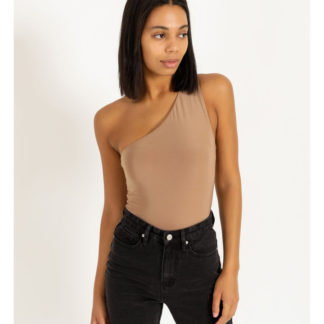 Missguided Sculpted Seam Free One Shoulder Bodysuit